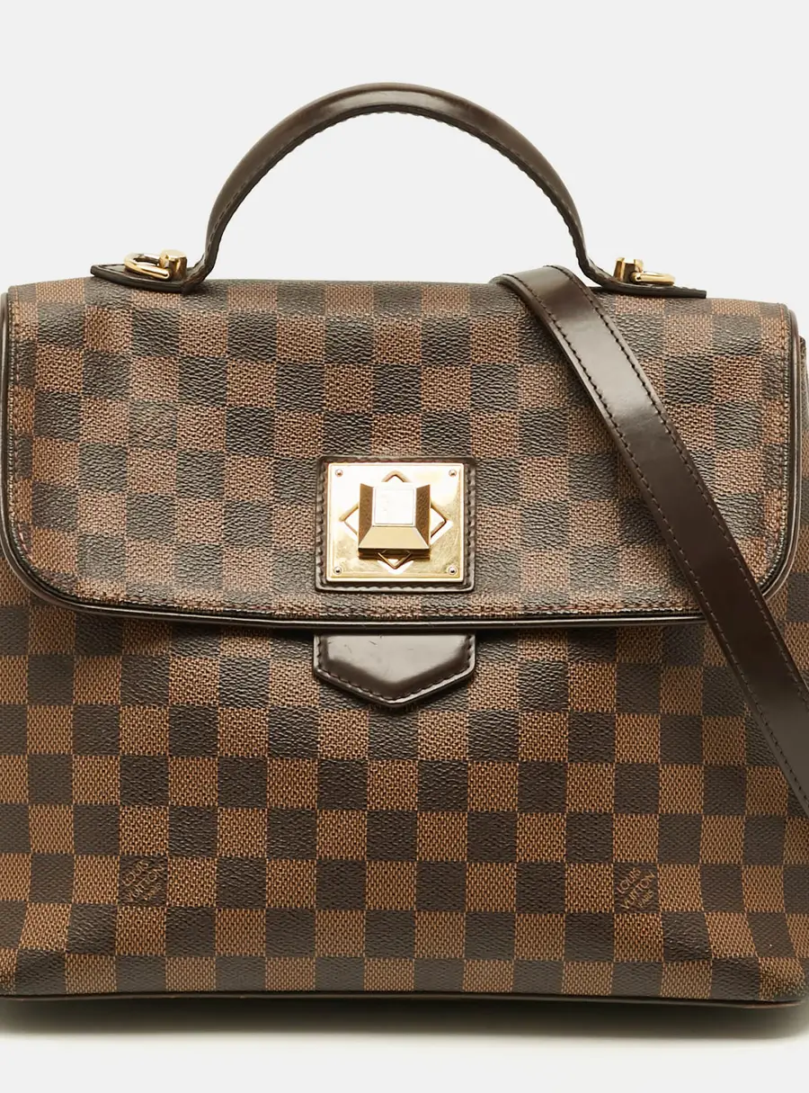 Louis Vuitton Bergamo MM Damier Ebene Canvas Bag
