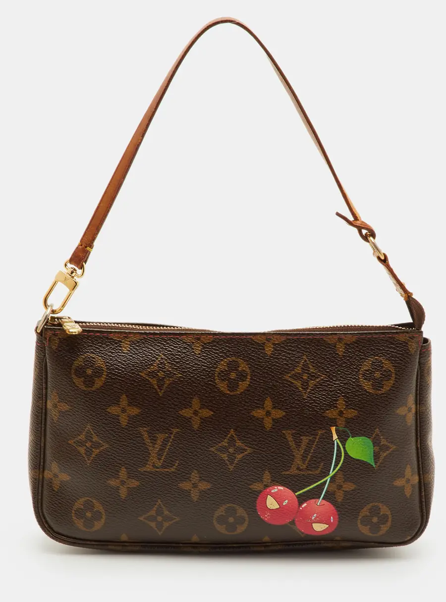 Louis Vuitton Pochette Accessoires Monogram Canvas Cerises Bag