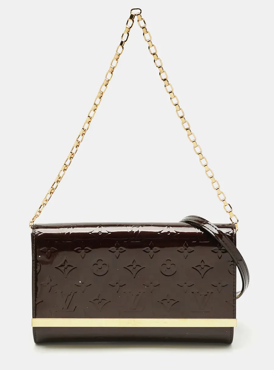 Louis Vuitton Ana Amarante Monogram Vernis Clutch