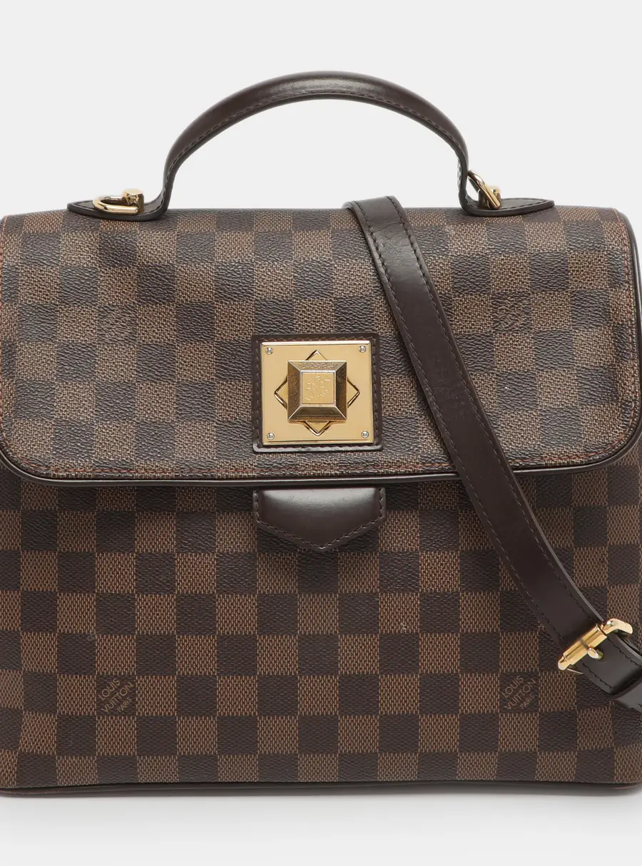 Louis Vuitton Bergamo MM Damier Ebene Canvas Bag