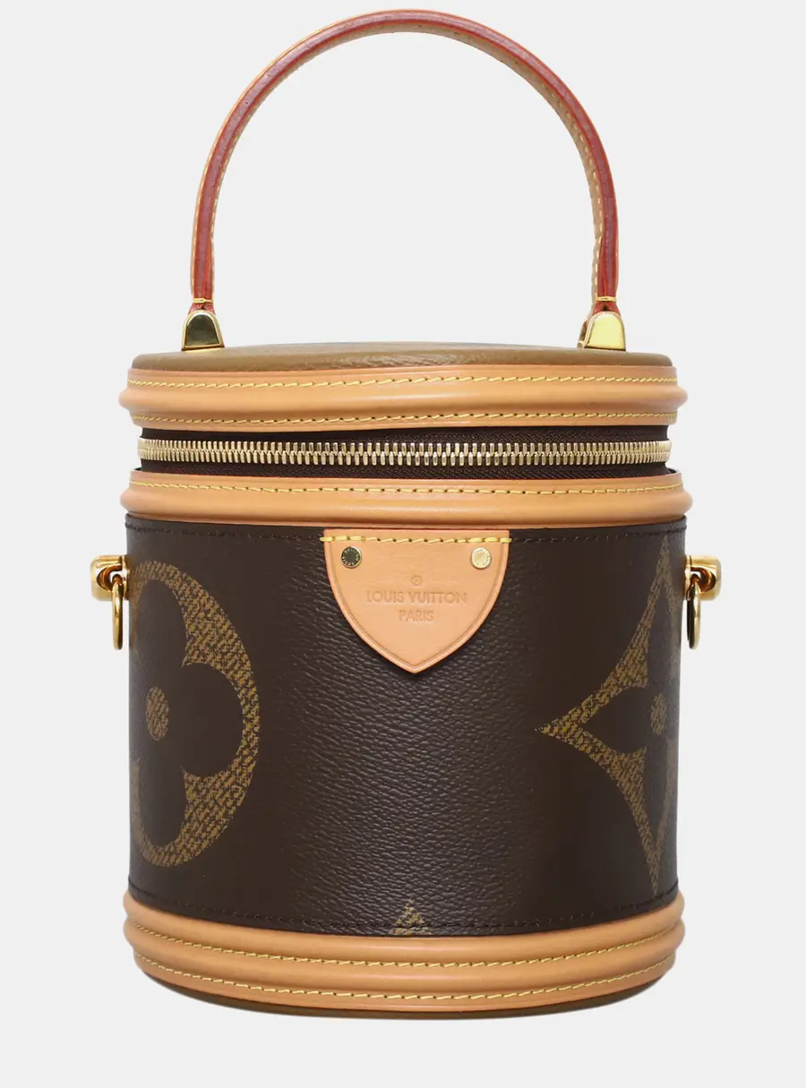 Louis Vuitton Cannes GM Brown Giant Monogram Canvas Bucket Bag