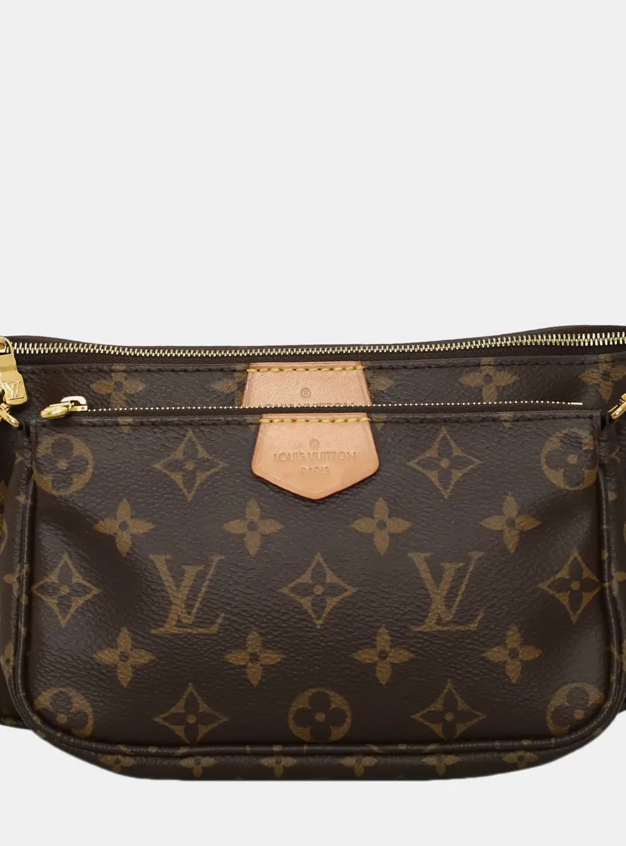 Louis Vuitton Multi Pochette Accessoires Brown Monogram Canvas Crossbody Bag