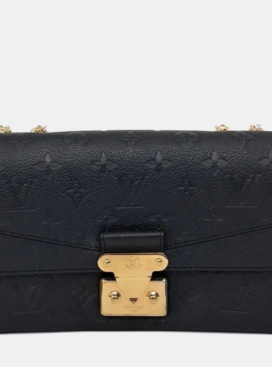 Louis Vuitton Marceau Black Empreinte Leather Crossbody Bag