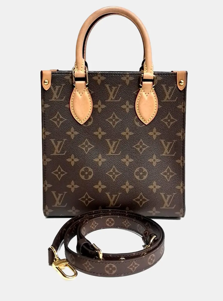 Louis Vuitton Sac Plat BB Brown Monogram Canvas Crossbody Bag