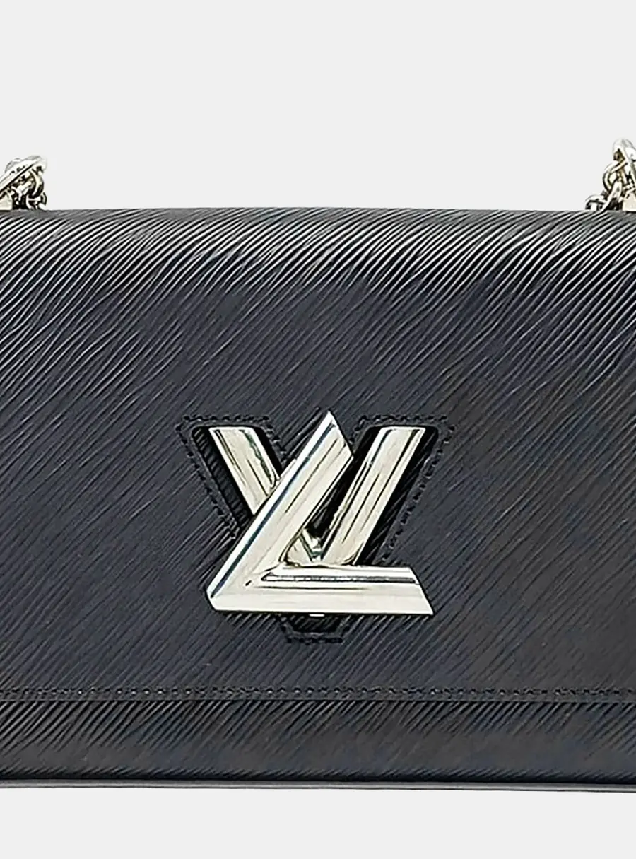Louis Vuitton Twist MM Grey Epi Leather Shoulder Bag