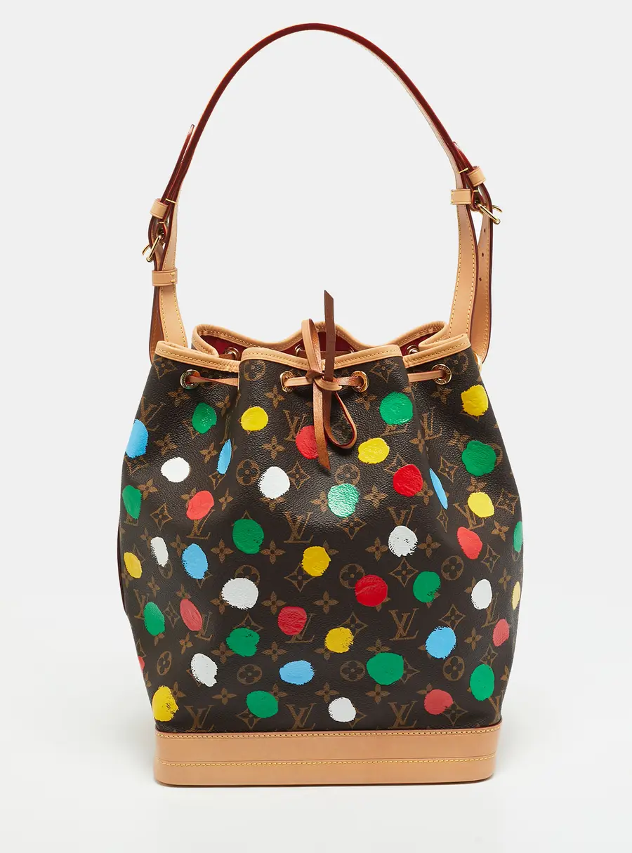 Louis Vuitton x Yayoi Kusama Noe Painted Dots Monogram Canvas Bucket Bag