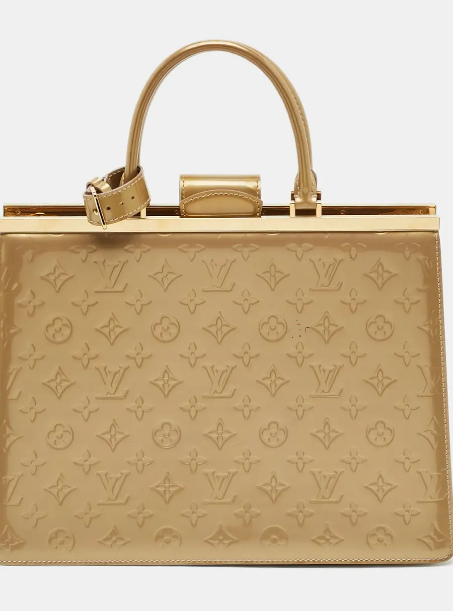 Louis Vuitton Deesse GM Gold Monogram Vernis Bag