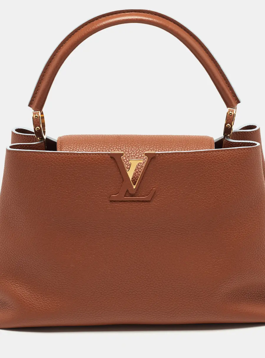 Louis Vuitton Capucines MM Brown Leather Bag