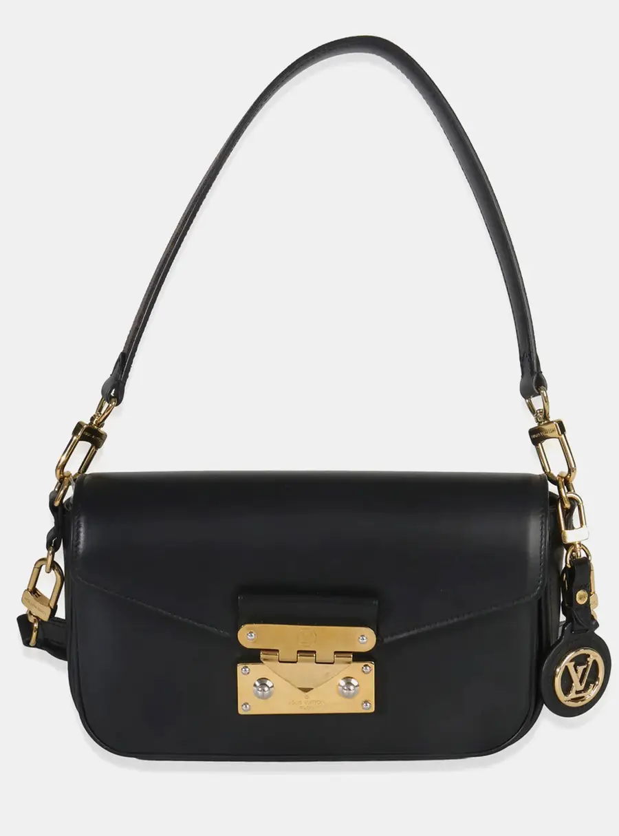 Louis Vuitton Swing Black Monogram Calfskin Leather Shoulder Bag