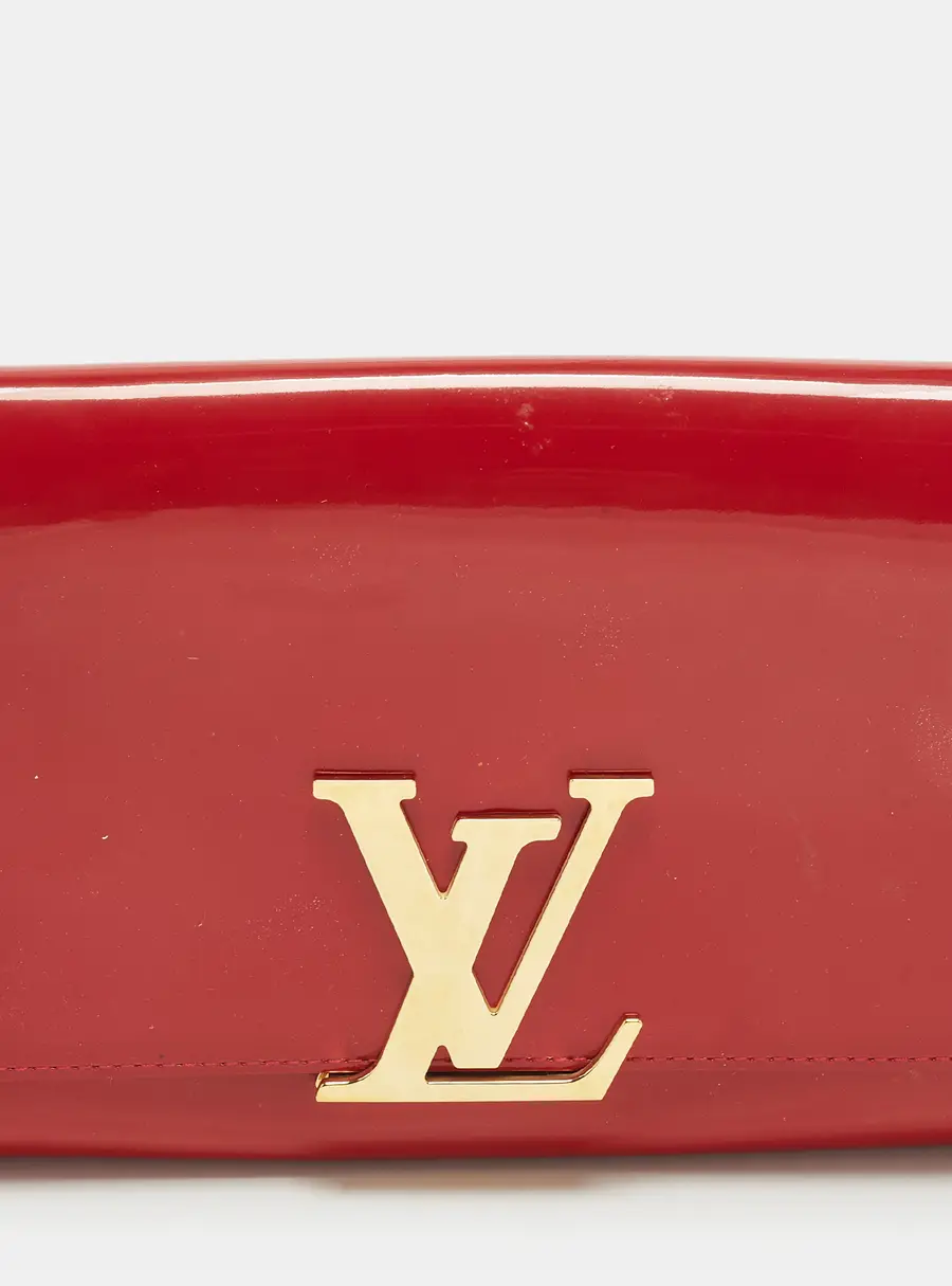 Louis Vuitton Indian Rose Vernis Leather Louise Clutch