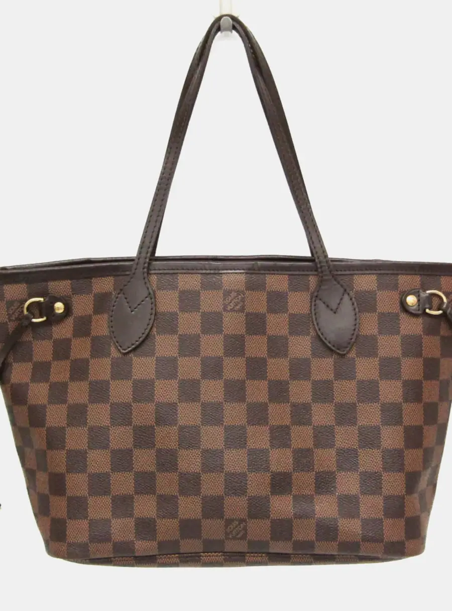 Louis Vuitton Damier Neverfull PM Brown Damier Ebene Coated Canvas Tote Bag