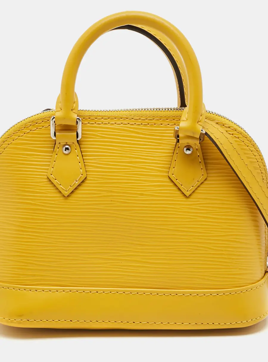 Louis Vuitton Alma Nano Mimosa Epi Leather Bag