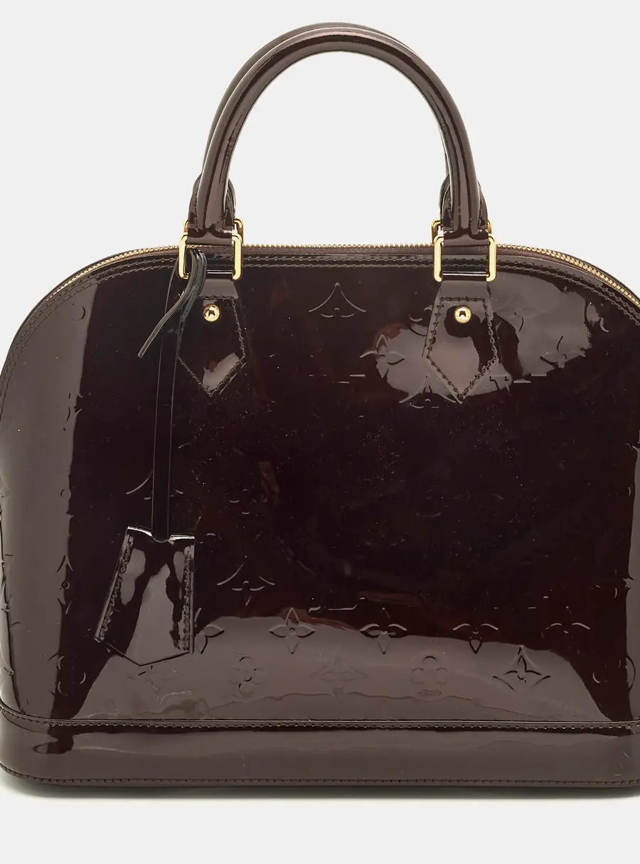 Louis Vuitton Alma PM Amarante Monogram Vernis Bag
