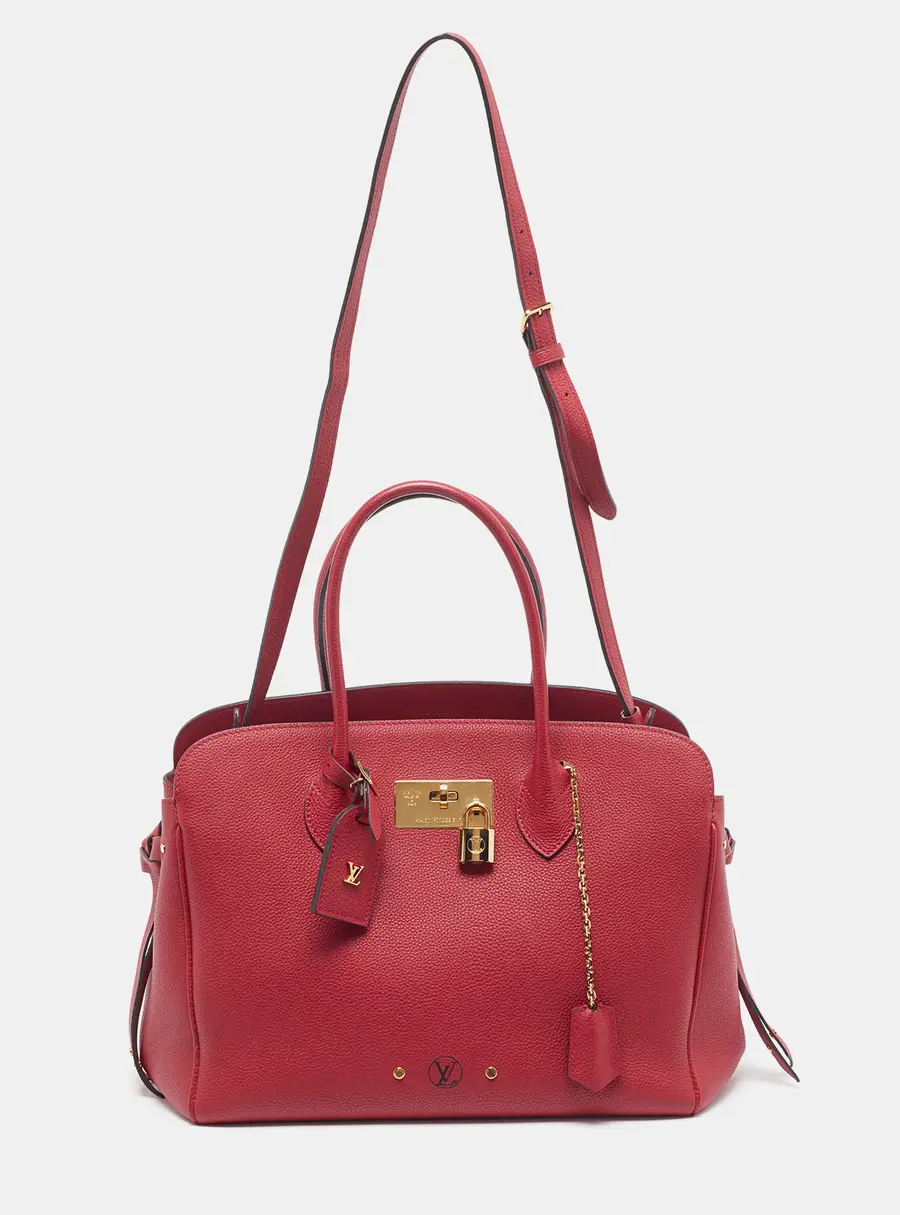 Louis Vuitton Milla MM Red Leather Bag