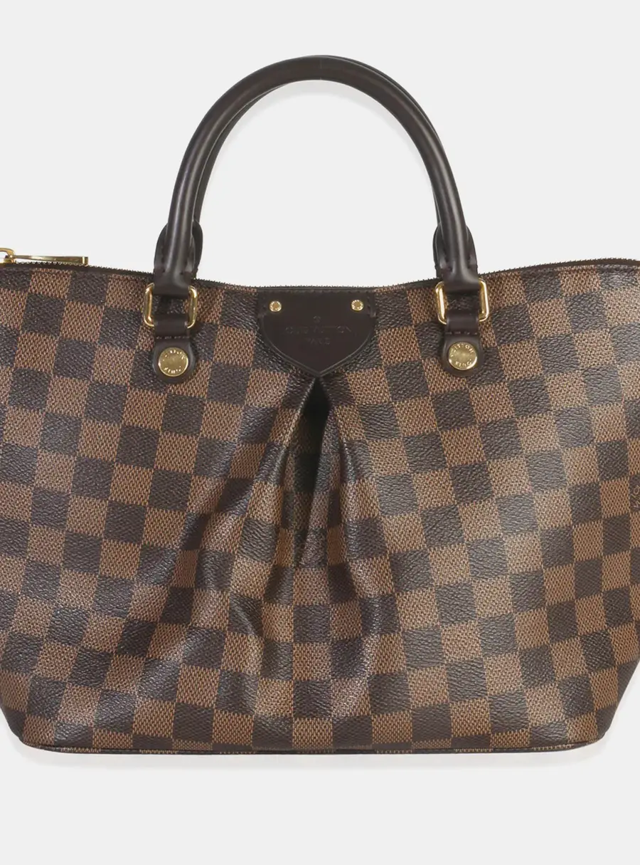 Louis Vuitton Siena PM Brown Damier Ebene Canvas Top Handle Bag