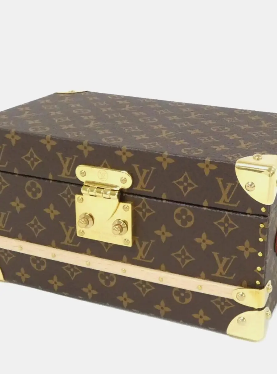 Louis Vuitton Malle Bijou Mini Brown Monogram Canvas Jewelry Case Bag