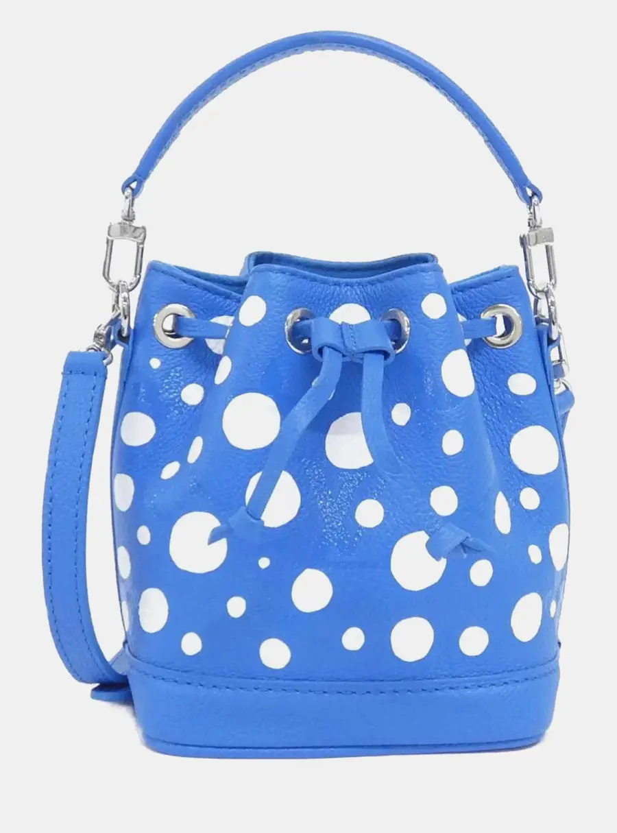 Louis Vuitton x YK Nano Noé Blue/White Monogram Empreinte Leather Shoulder Bag