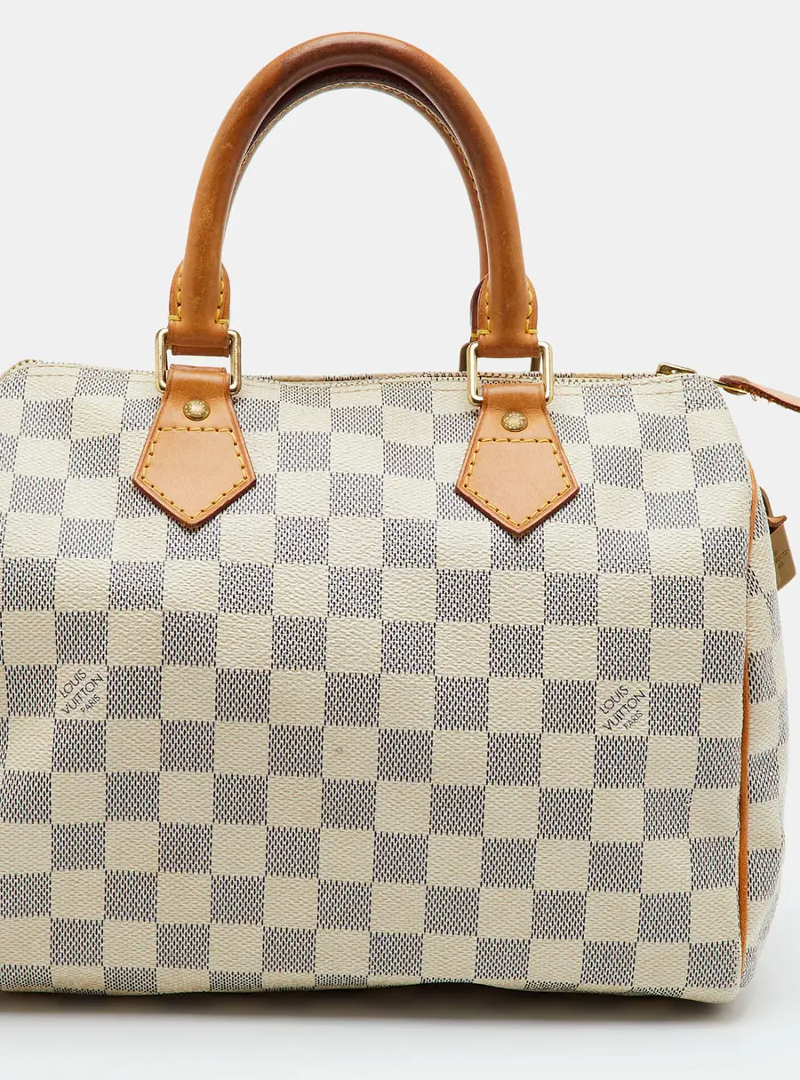 Louis Vuitton Speedy 25 Damier Azur Canvas Bag