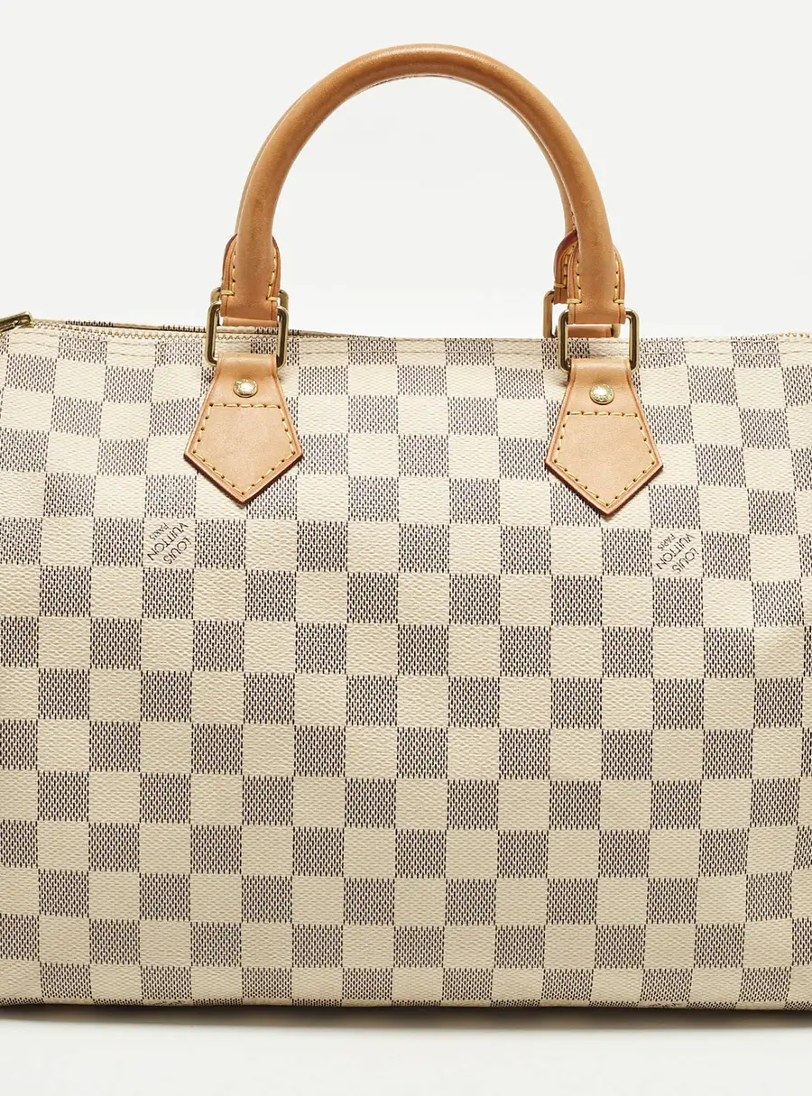 Louis Vuitton Speedy 30 Damier Azur Canvas Satchel