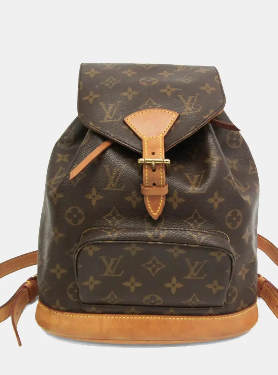Louis Vuitton Montsouris MM Brown Monogram Canvas Backpack Bag
