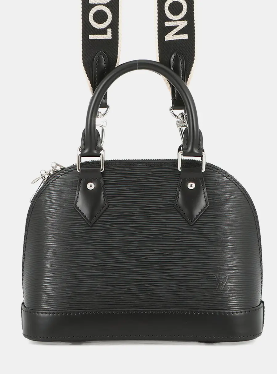 Louis Vuitton Alma BB Noir Epi Leather Top Handle Bag