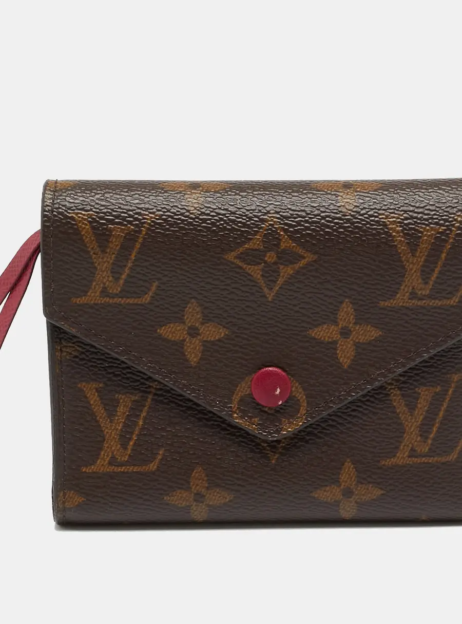 Louis Vuitton Victorine Fuchsia Monogram Canvas Trifold Wallet