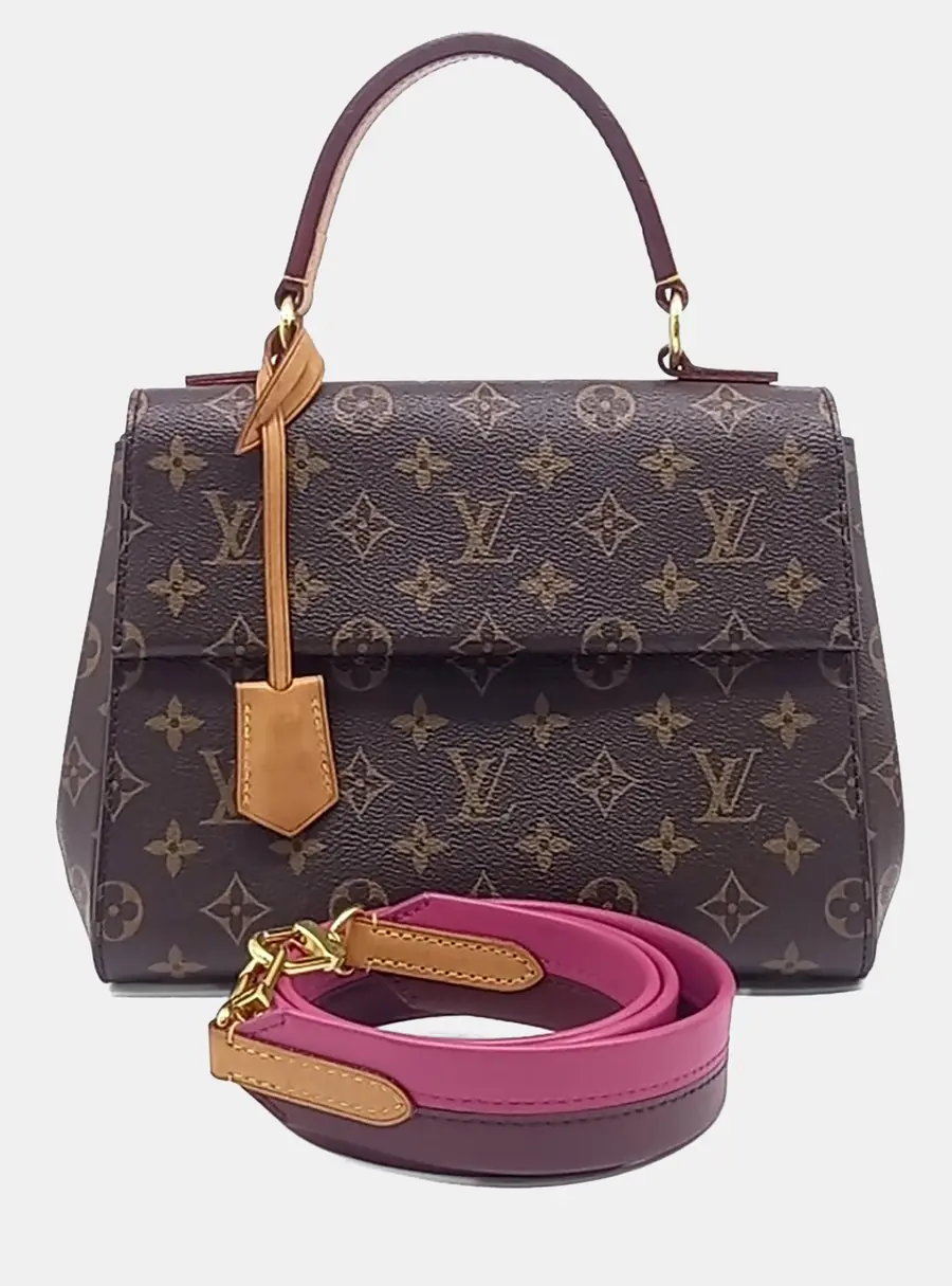 Louis Vuitton Cluny BB Monogram Canvas Top Handle Bag