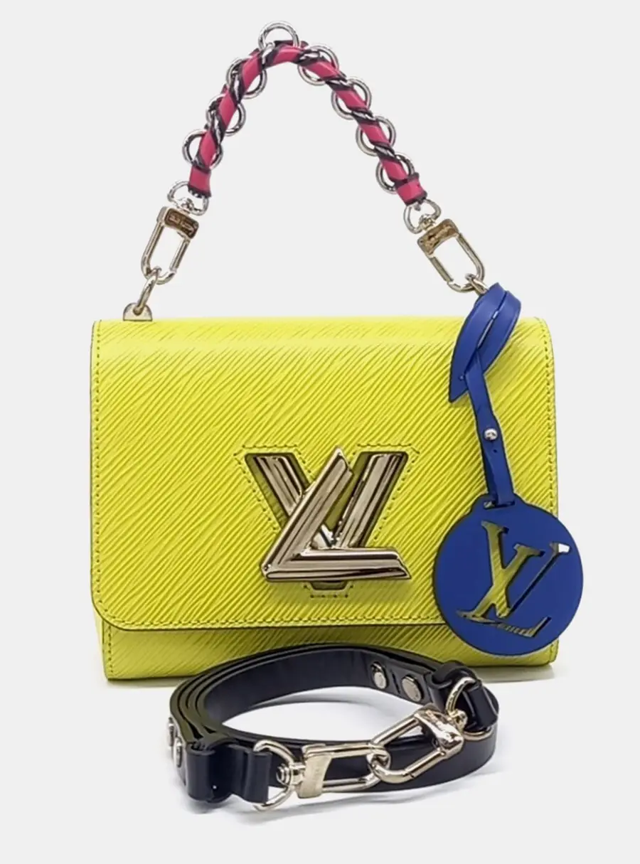 Louis Vuitton Twist PM Yellow Epi Leather Shoulder Bag