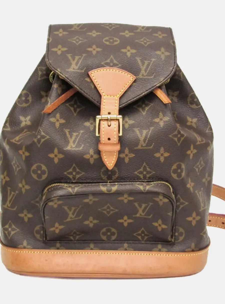 Louis Vuitton Montsouris MM Brown Monogram Canvas Backpack Bag