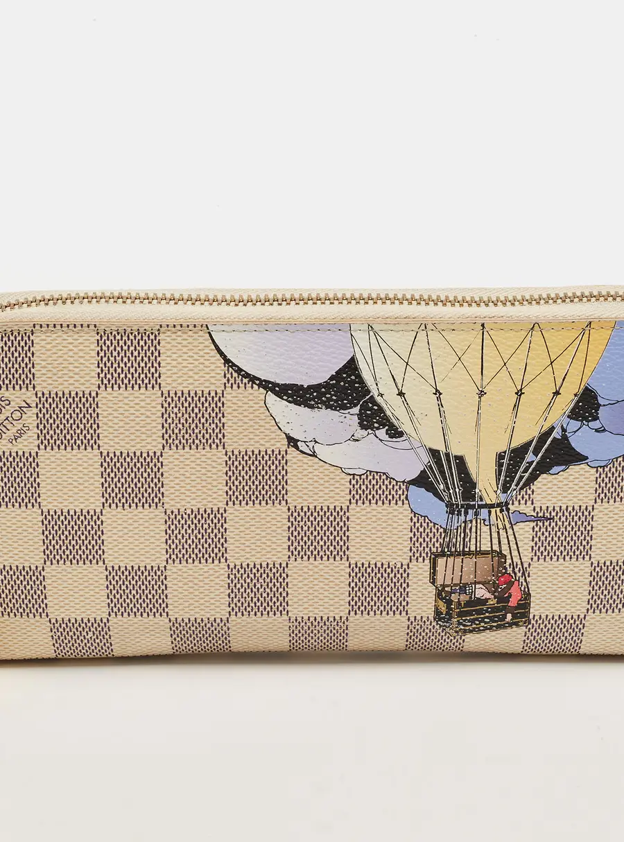 Louis Vuitton Zippy Illustre Damier Azur Canvas Zip Around Wallet