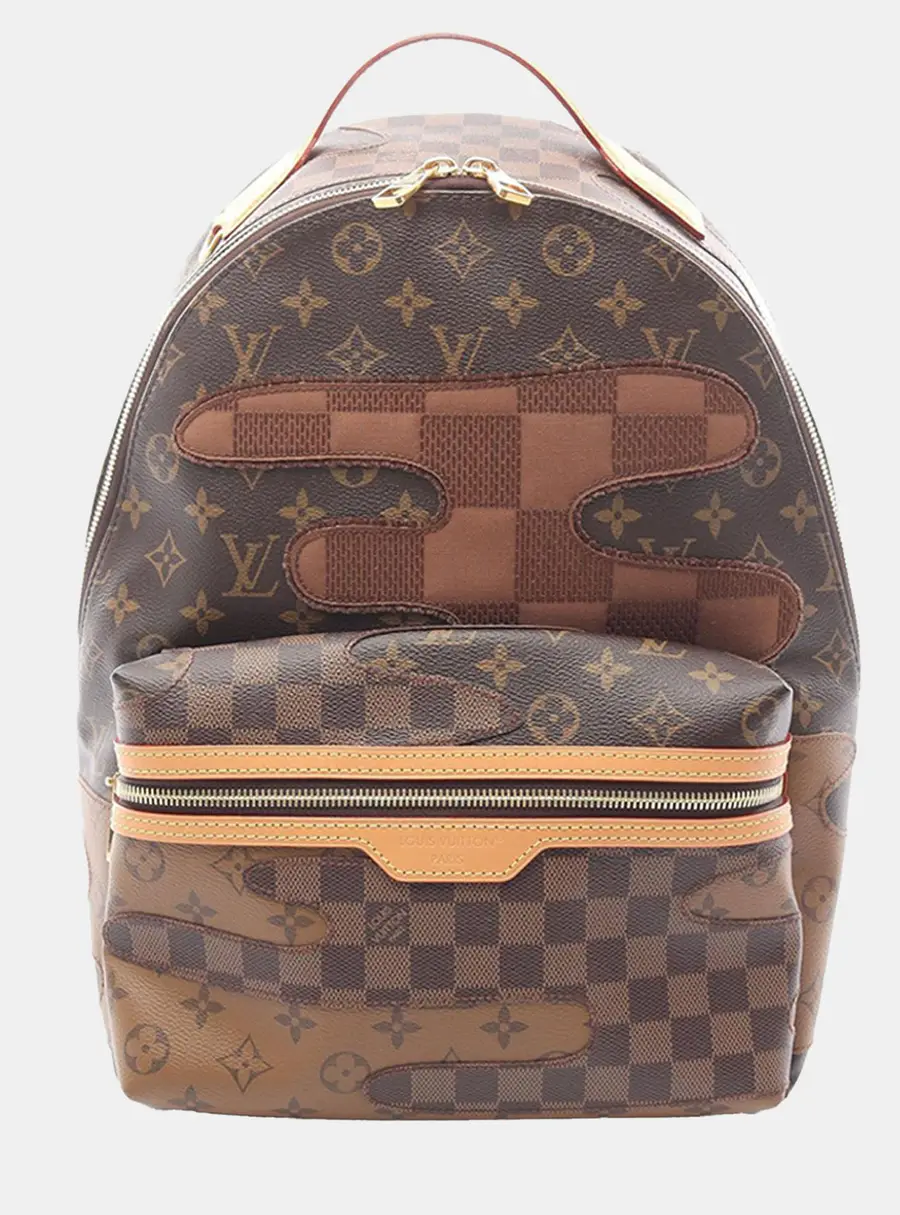 Louis Vuitton Discovery PM Monogram Landscape Patchwork Canvas Backpack Bag
