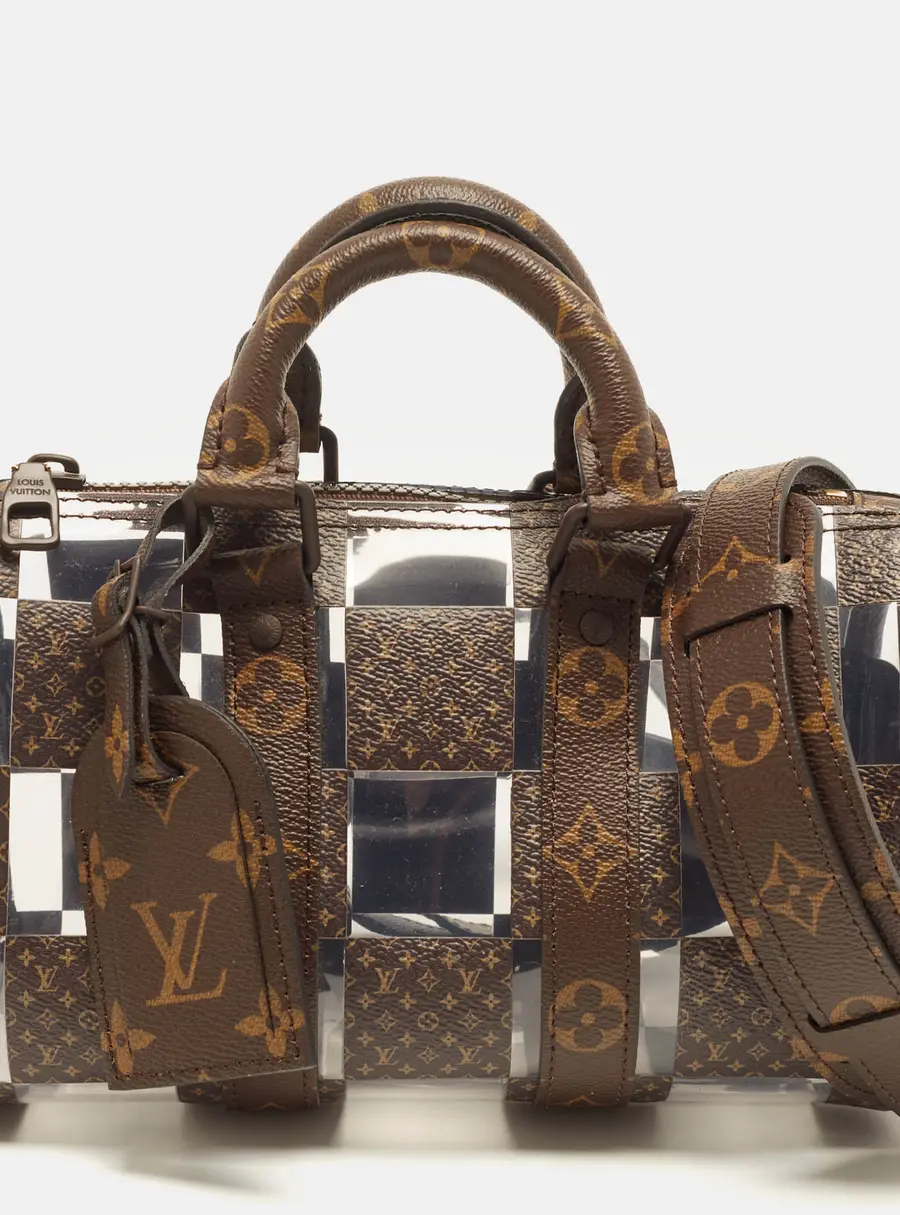 Louis Vuitton Keepall Bandouliere 25 Monogram Chess Canvas and PVC Satchel