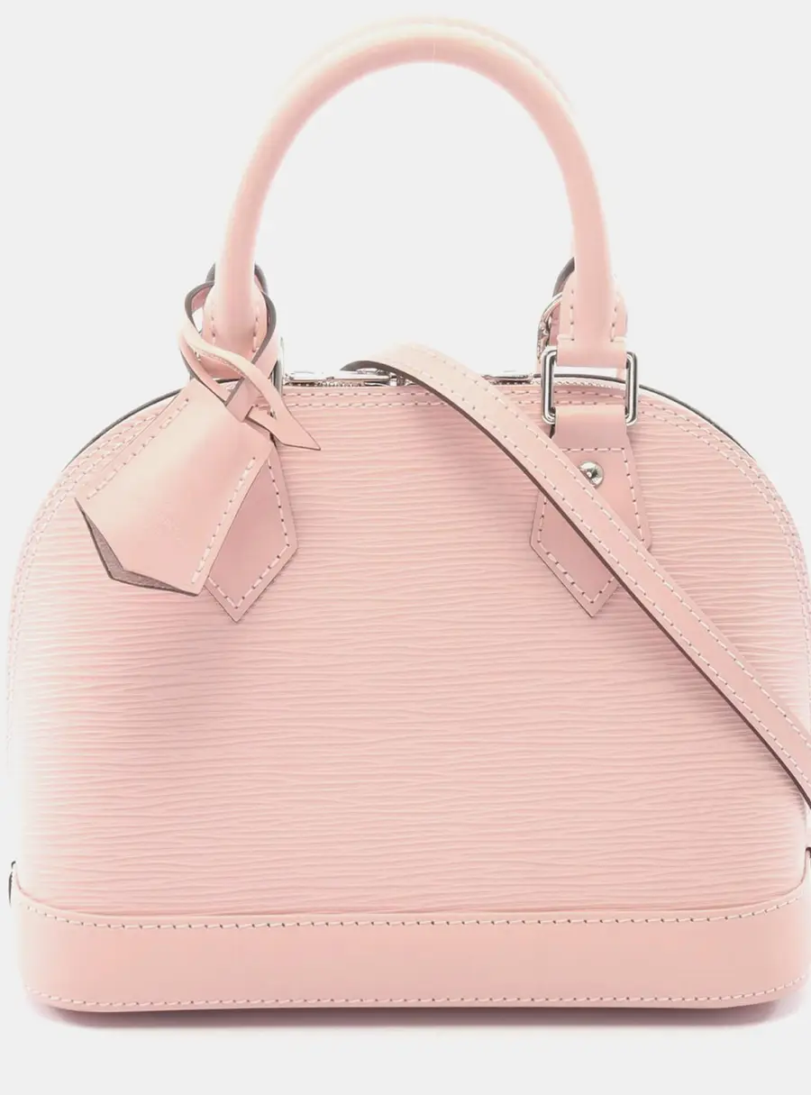 Louis Vuitton Alma BB Rose Ballerine Epi Leather Crossbody Bag