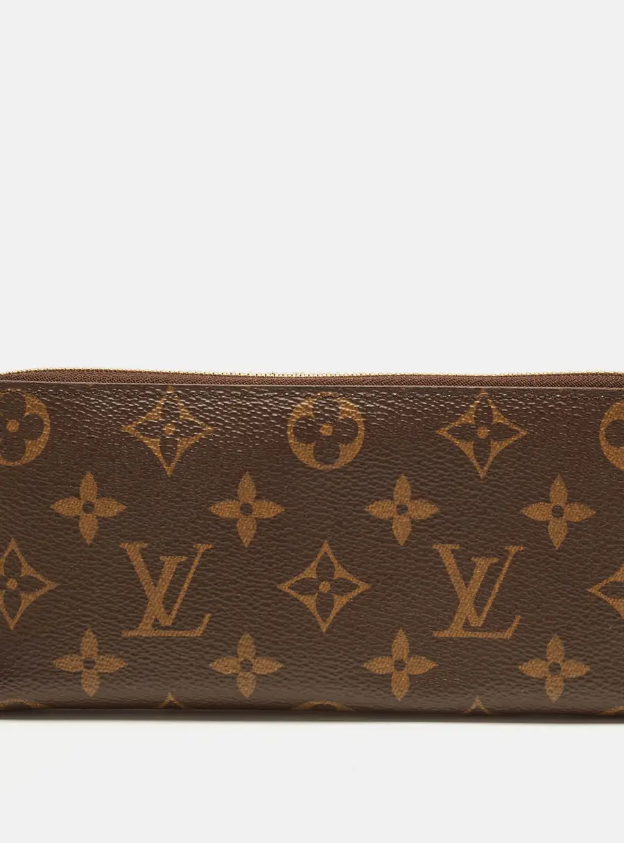 Louis Vuitton Clemence Fuchsia Monogram Canvas Zip Around Wallet