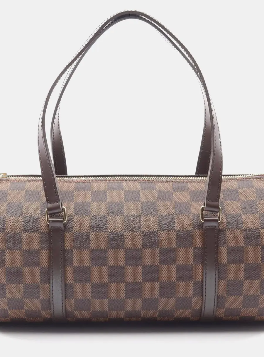 Louis Vuitton Papillon 30 Brown Damier Ebene Canvas Top Handle Bag