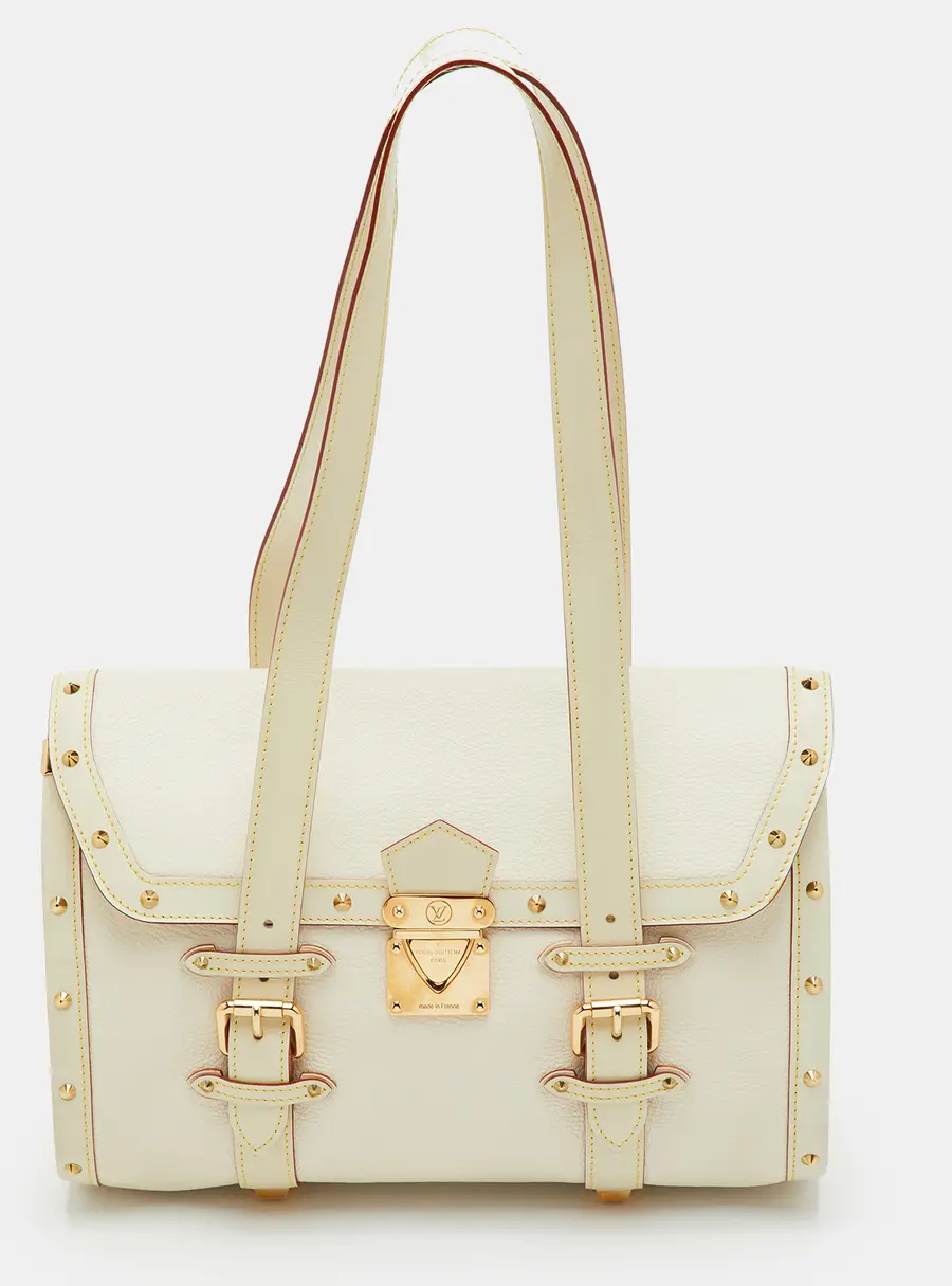 Louis Vuitton L'Epanoui GM Off White Suhali Leather Bag