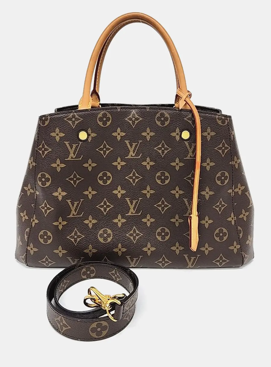Louis Vuitton Brown PVC Monogram Montaigne MM