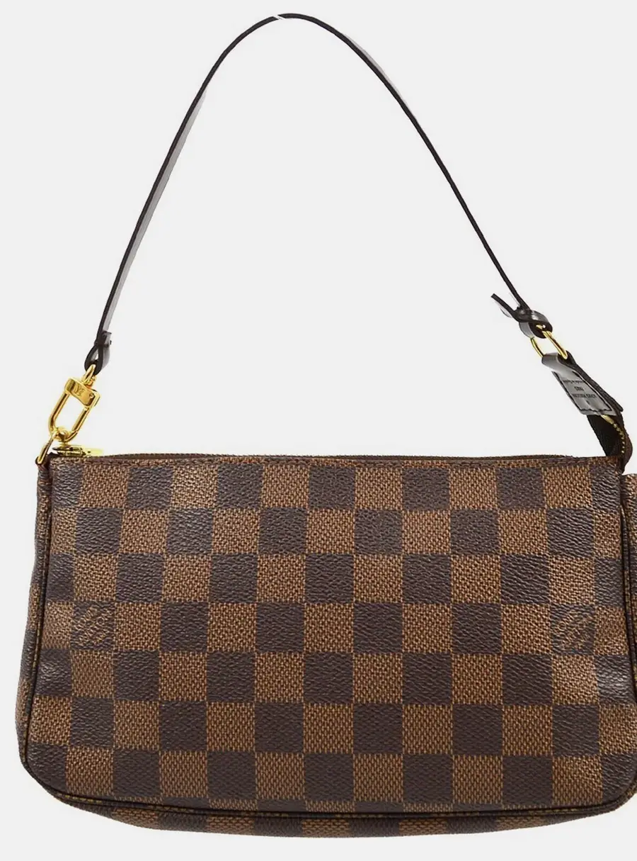Louis Vuitton Pochette Accessoires Damier Ebene Canvas Shoulder Bag