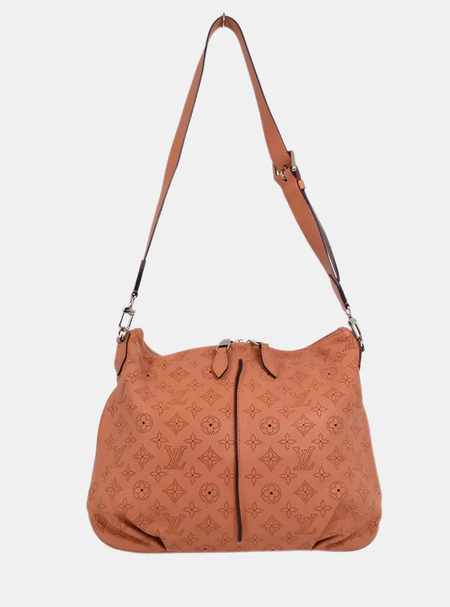 Louis Vuitton Selene PM Pink Monogram Mahina Leather Shoulder Bag