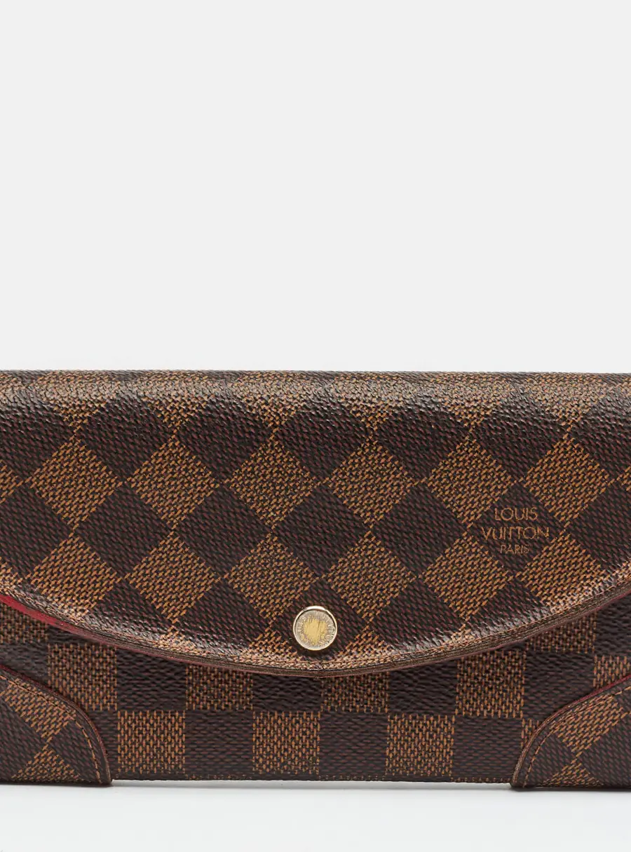 Louis Vuitton Caissa Damier Ebene Canvas Wallet