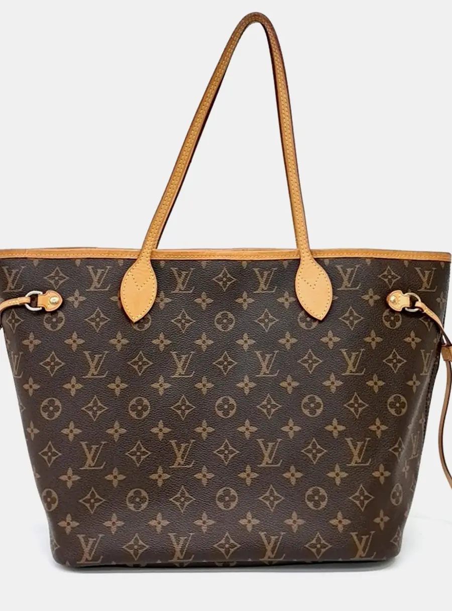 Louis Vuitton Brown PVC Monogram Neverfull NM MM
