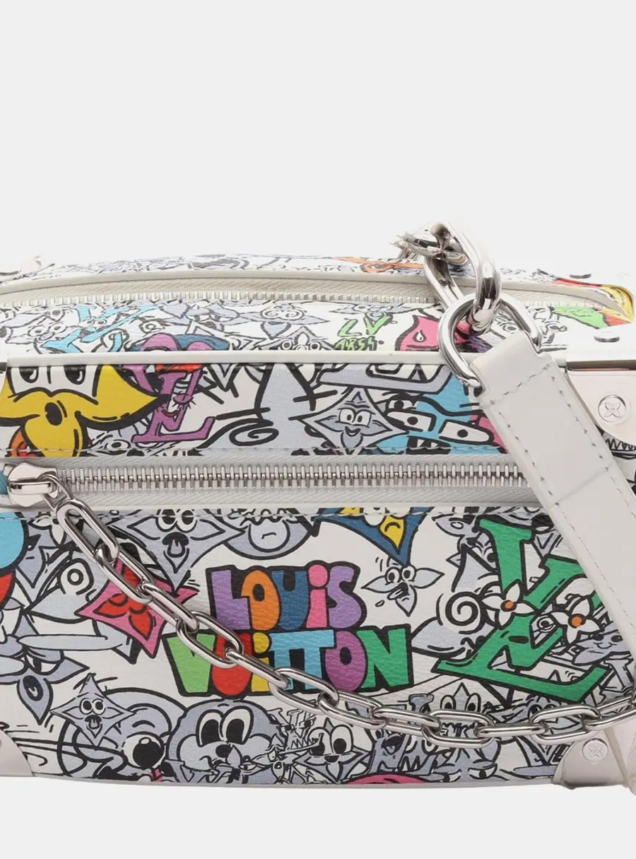 Louis Vuitton Monogram Comics Mini Soft Trunk White Multicolor Monogram Canvas Shoulder Bag