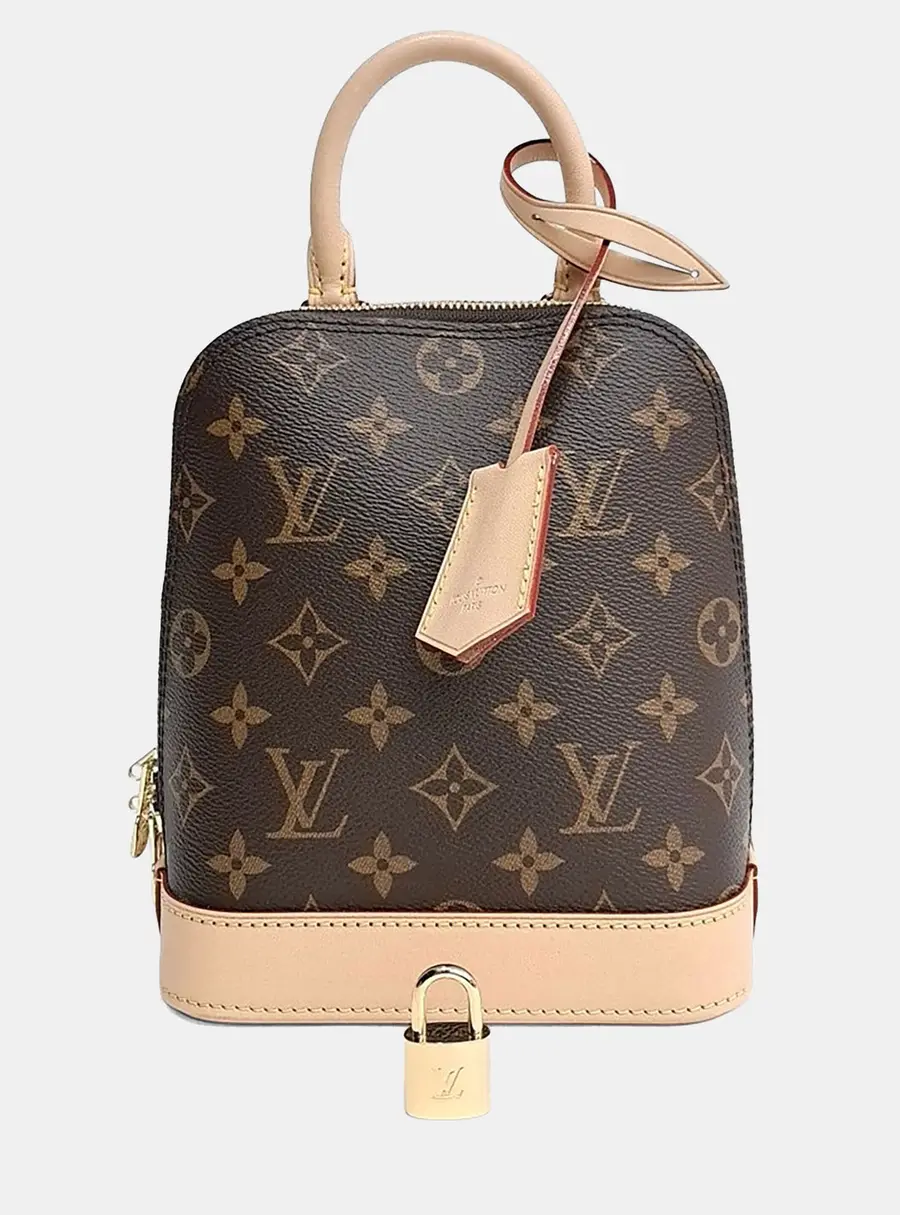 Louis Vuitton Monogram Alma Brown Canvas Backpack