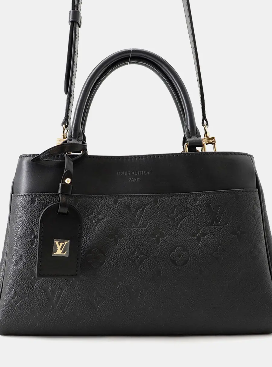 Louis Vuitton Avenue 2Way Bag Noir Monogram Empreinte Leather Size Pm