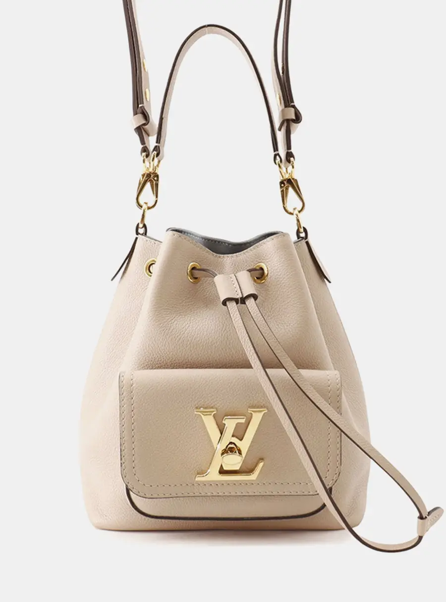 Louis Vuitton Lockme Bucket Nv Beige Leather