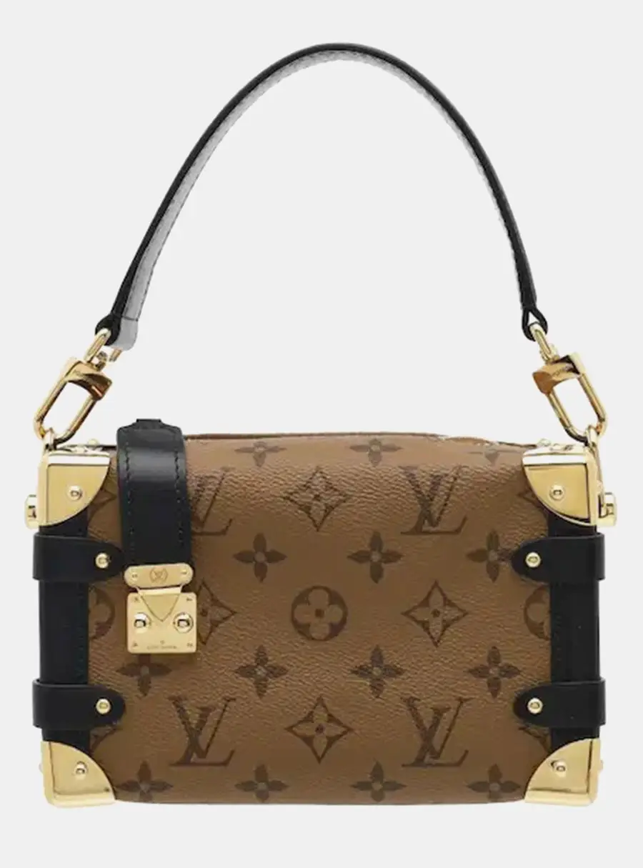 Louis Vuitton Side Trunk PM Brown Monogram Reverse Canvas Shoulder Bag