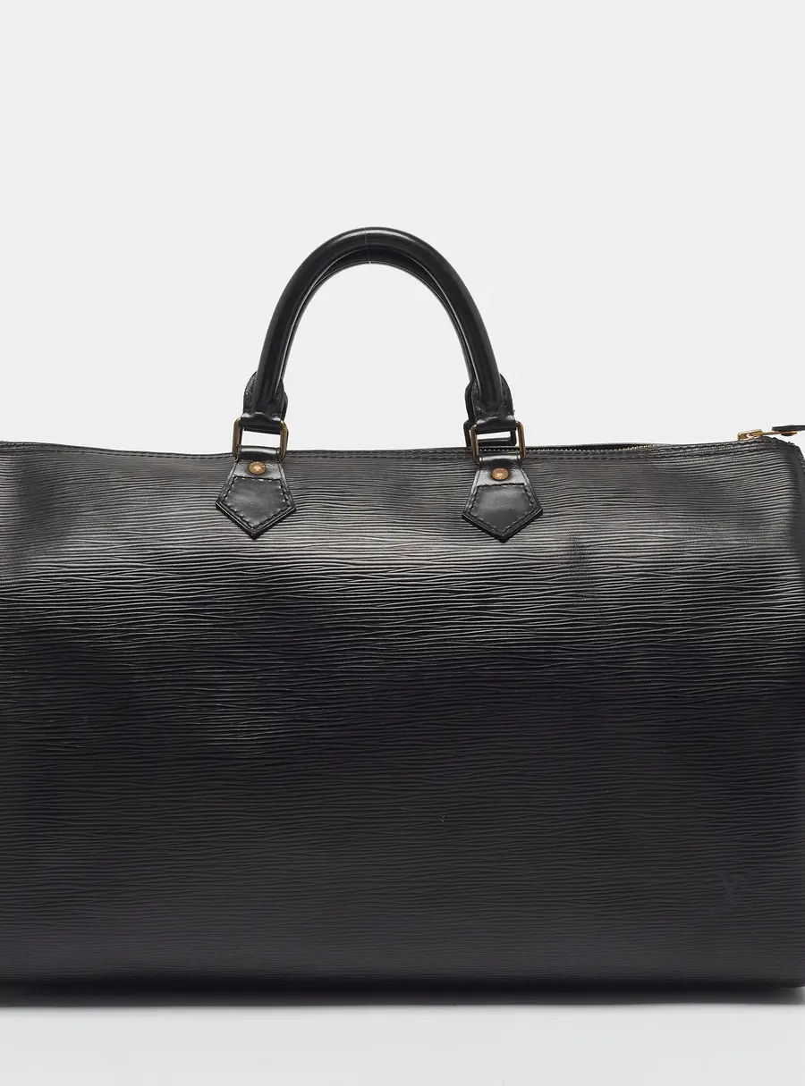 Louis Vuitton Speedy 40 Black Epi Leather Bag