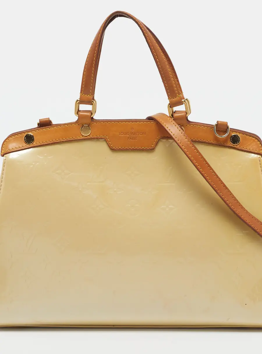 Louis Vuitton Brea MM Vert Impression Monogram Vernis Bag