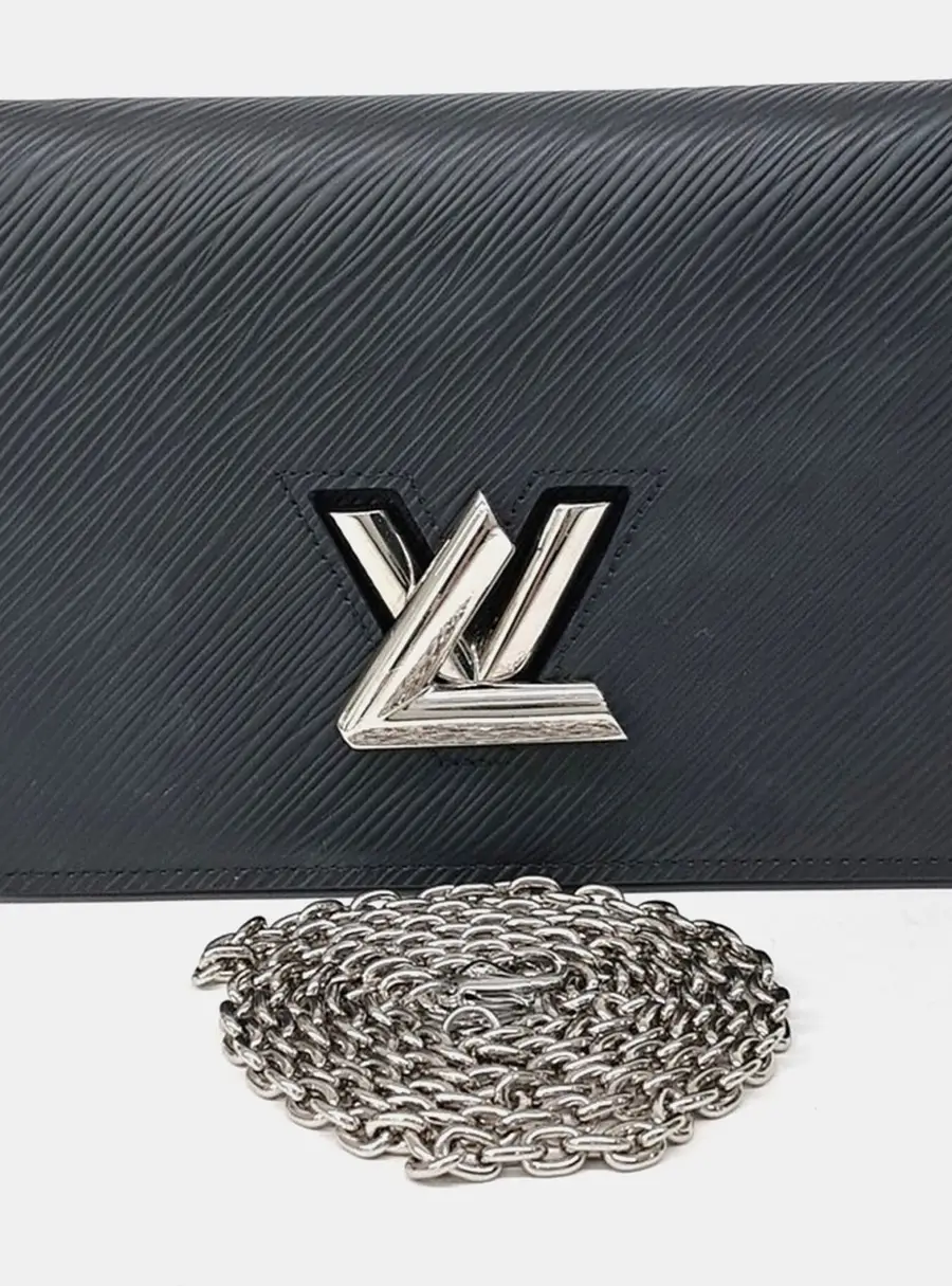 Louis Vuitton Epi Black Twist Belted Crossbody Bag