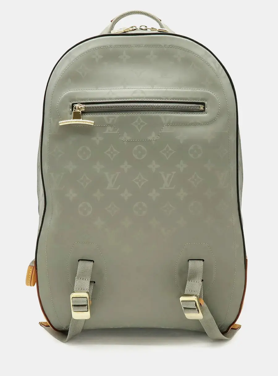 Louis Vuitton Monogram Titanium GM Gray Canvas Backpack Bag